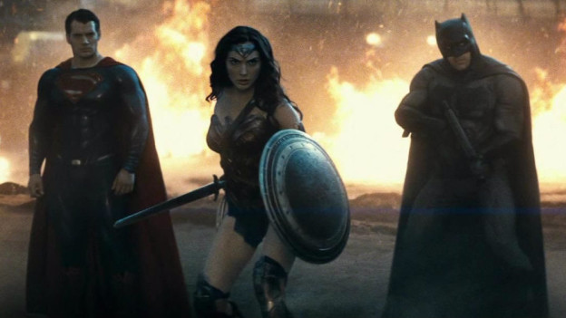 Henry Cavill, Gal Gadot and Ben Affleck in Batman V Superman Dawn of Justice